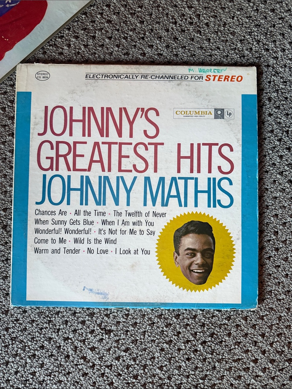 Johnny Mathis Vinyl Record Lot - Merry Christmas + Greatest Hits - Picture 6 of 9
